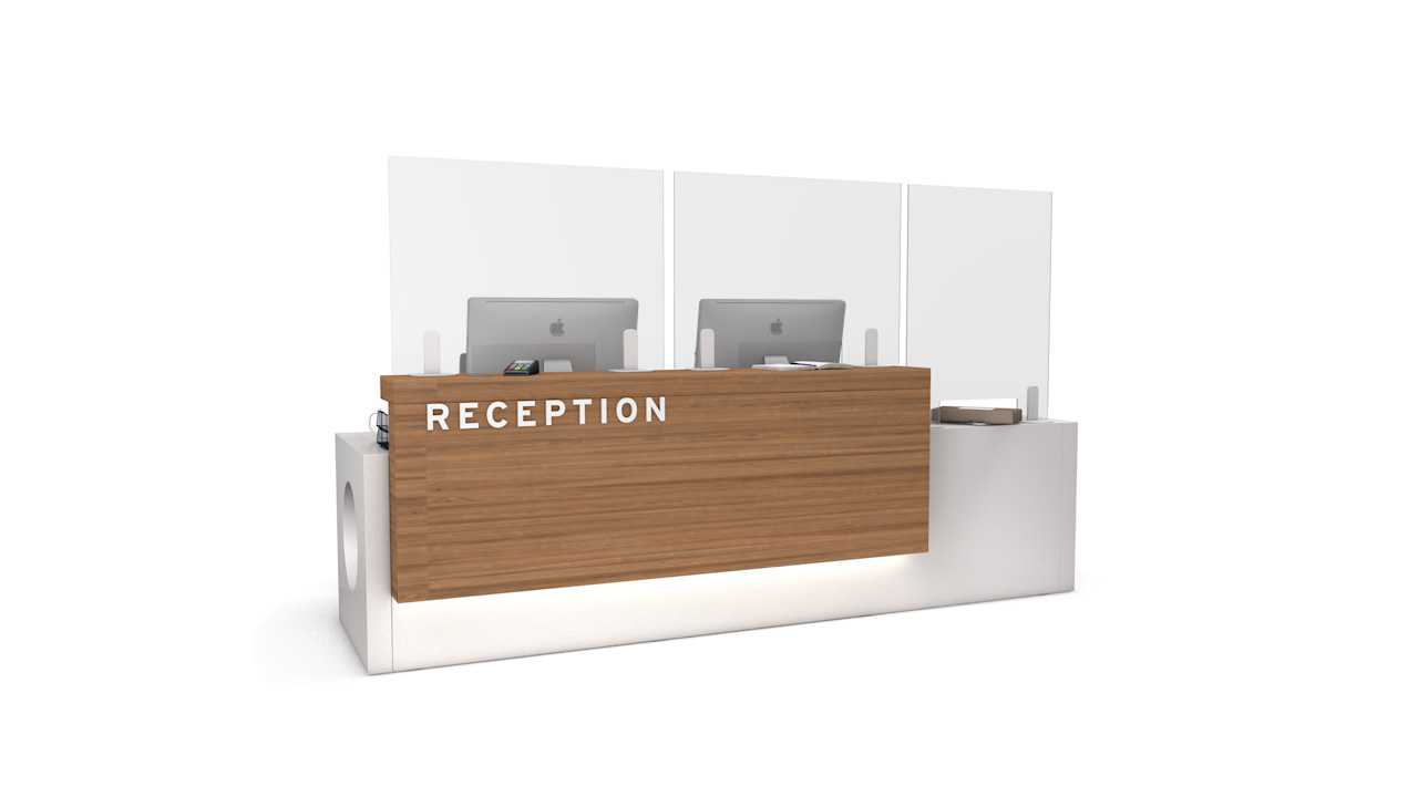 ACHOO<sup>®</sup> Perspex Reception Sneeze Guard Screen