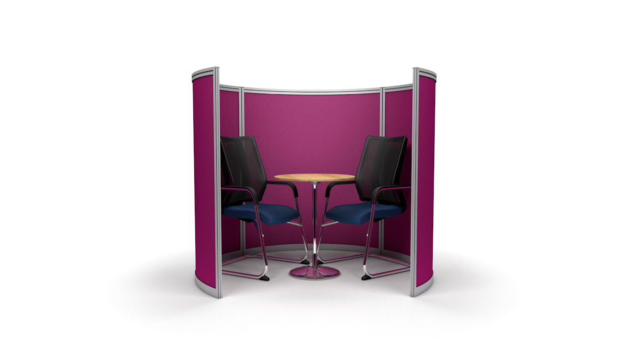 Curved Free Standing Office Pods
