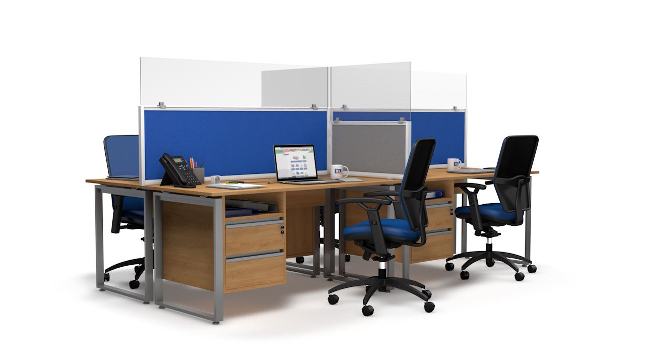 FRONTIER<sup>&reg;</sup> Sneeze Screen Desk Screen Height Extenders