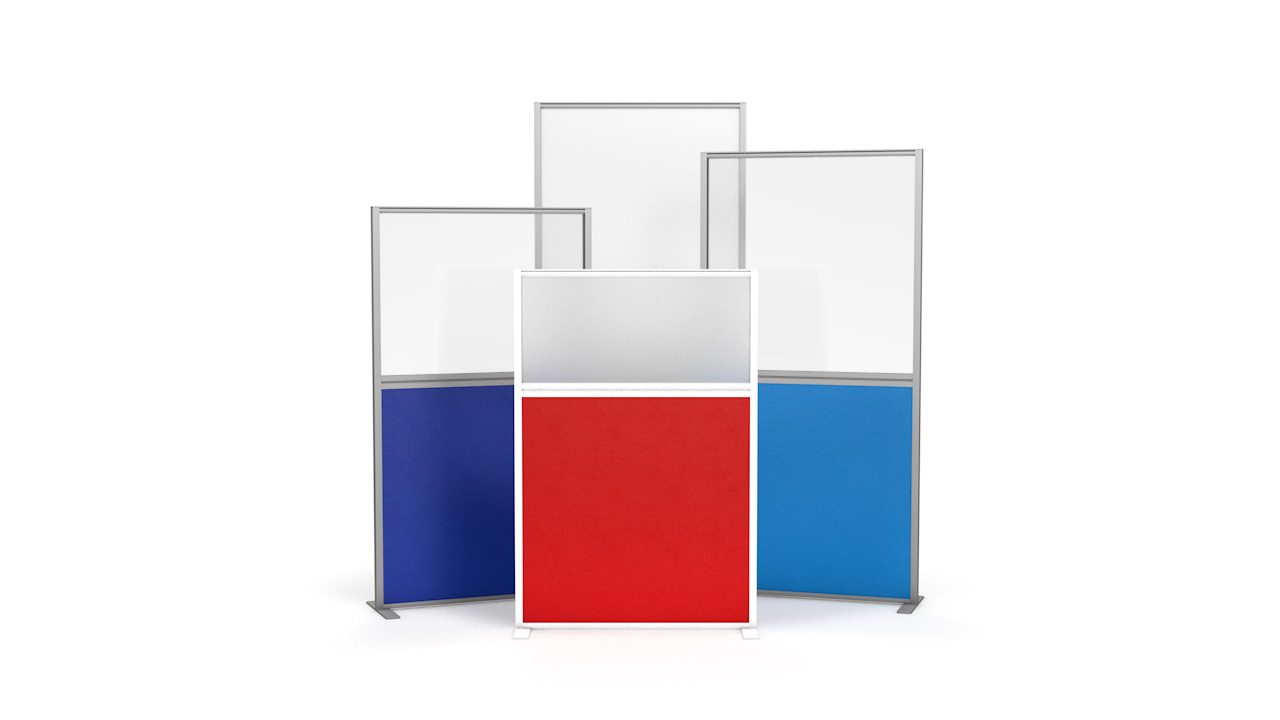 FRONTIER<sup>®</sup> Free Standing Part-Glazed Office Partition Screen