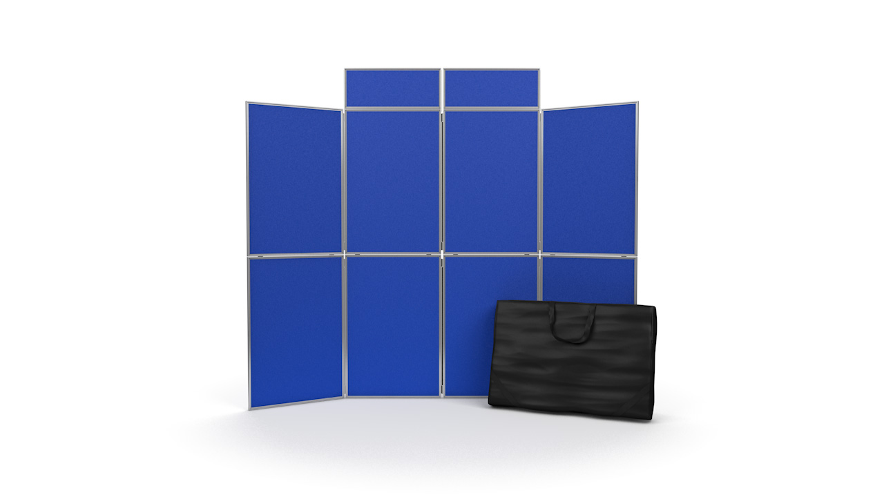 8 Panel Presentation Boards Aluminium Frame