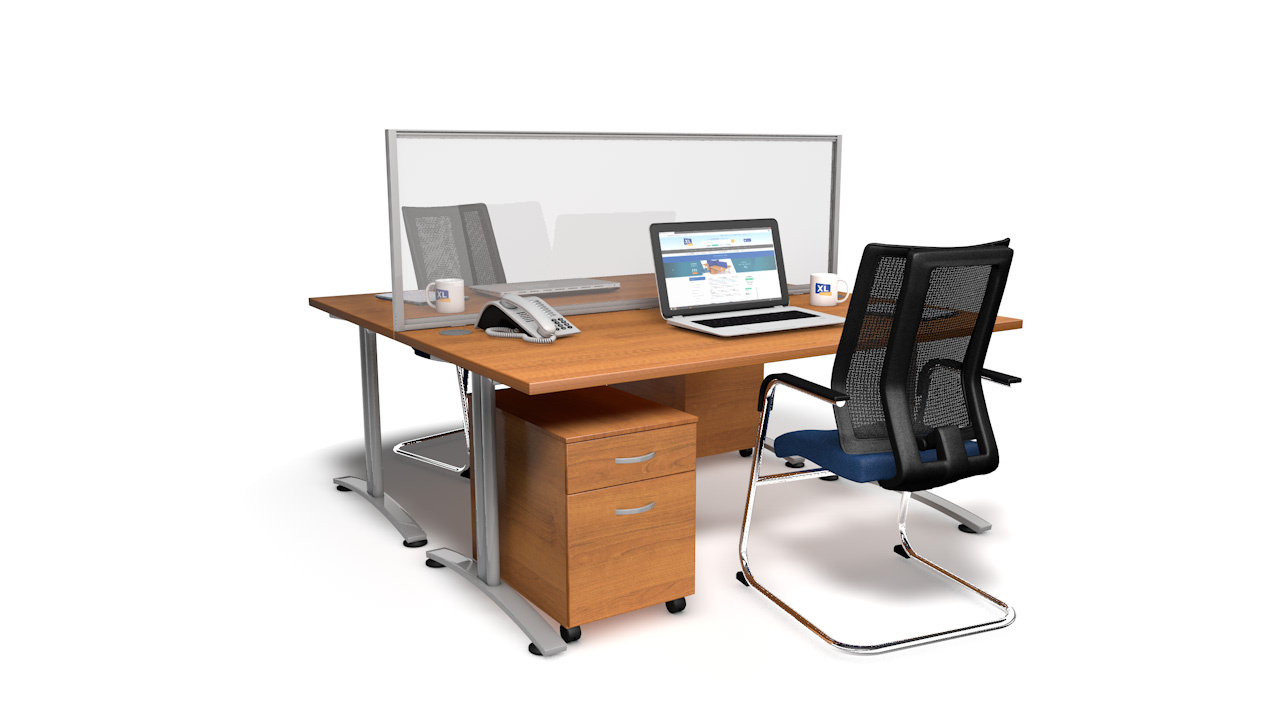 Framed Clear Perspex<sup>®</sup> Screens For Desks