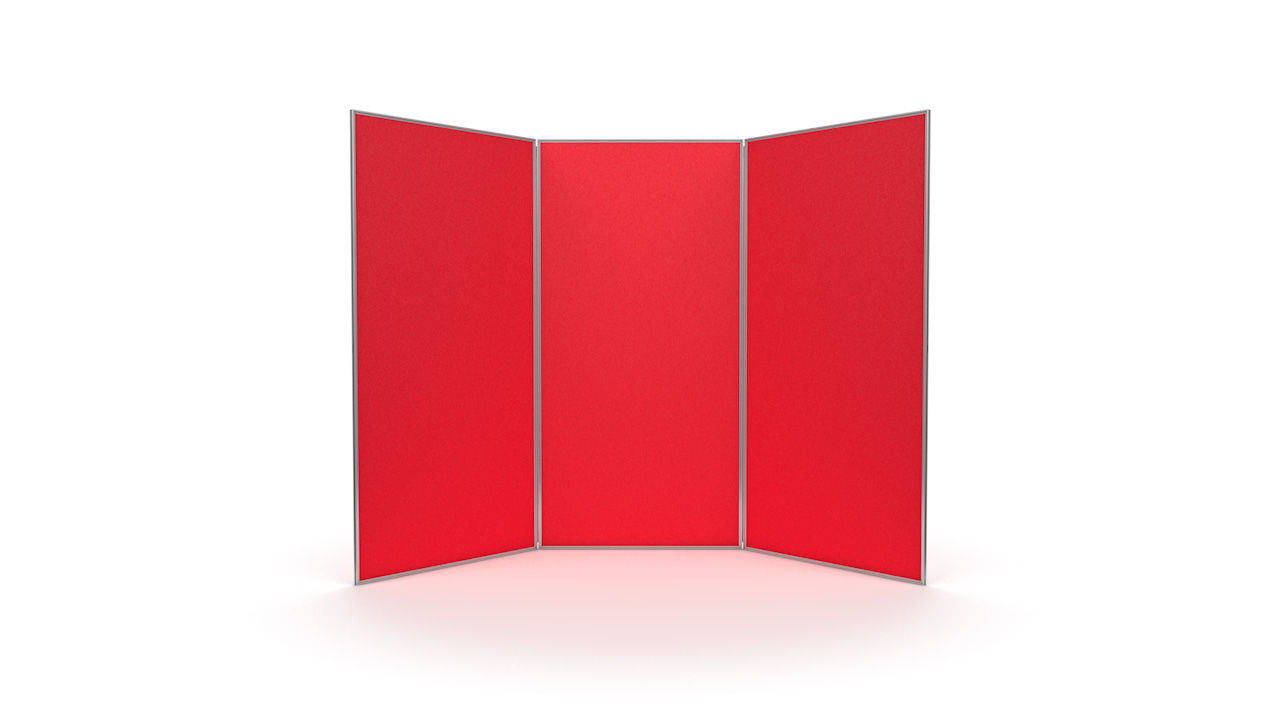 3 Panel Jumbo Exhibition Display Boards Aluminium Frame