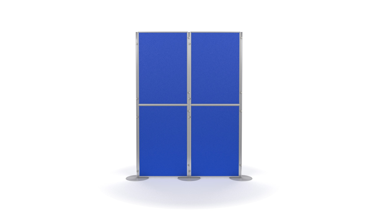 Aluminium 4 Panel and Pole Modular Display Panels