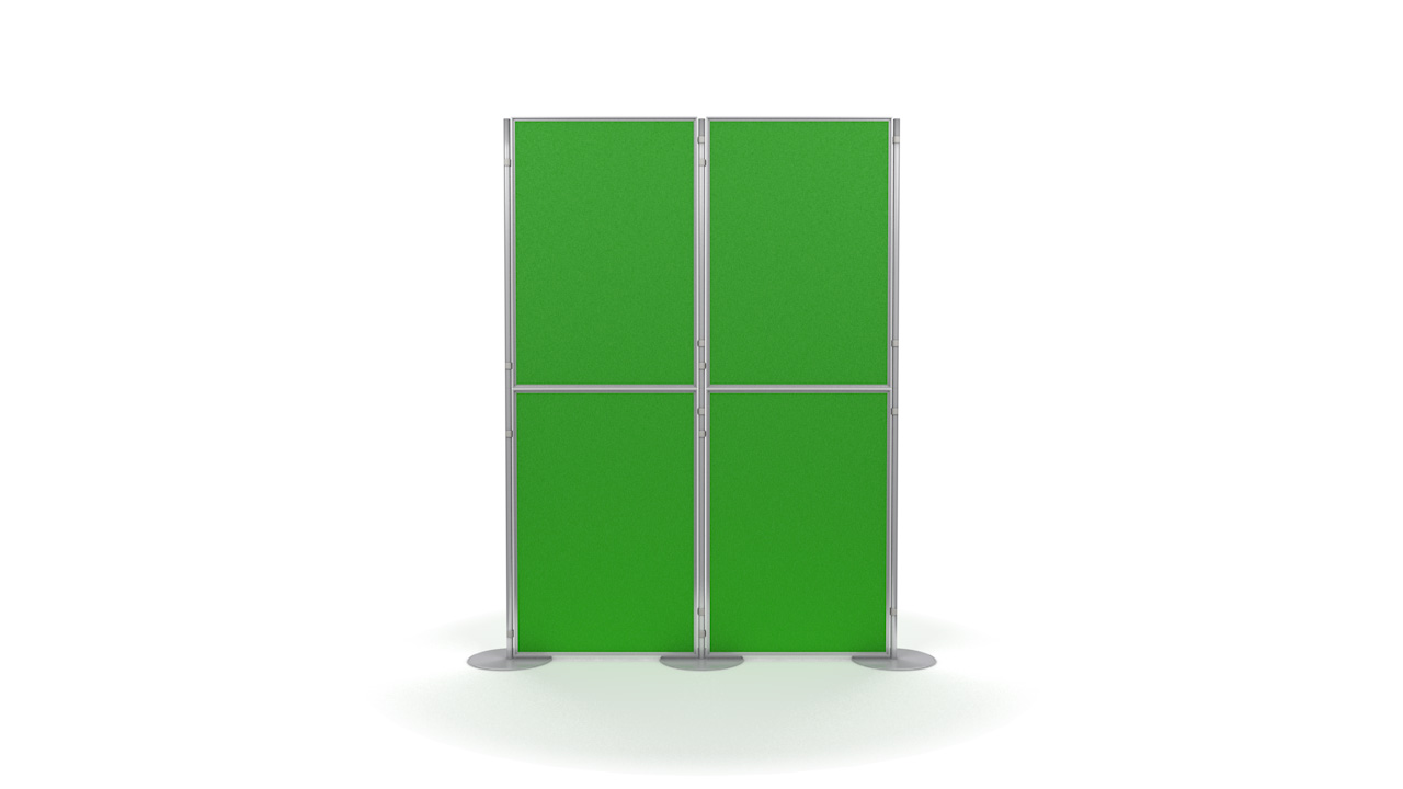 Pinnable 4 Panel And Pole Modular Presentation Boards